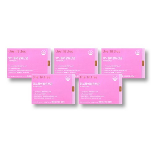 더리틀스 람노플여성유산균 람노서스 애시도필루스 CFU 100억 유산균 30캡슐 1개월분