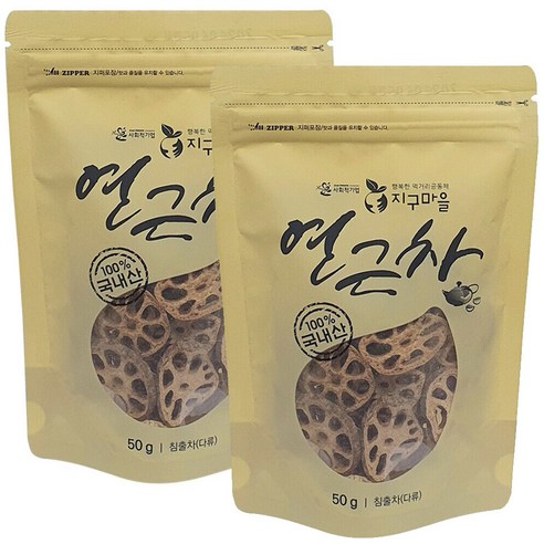 지구마을 프리미엄 무농약 볶은 연근차