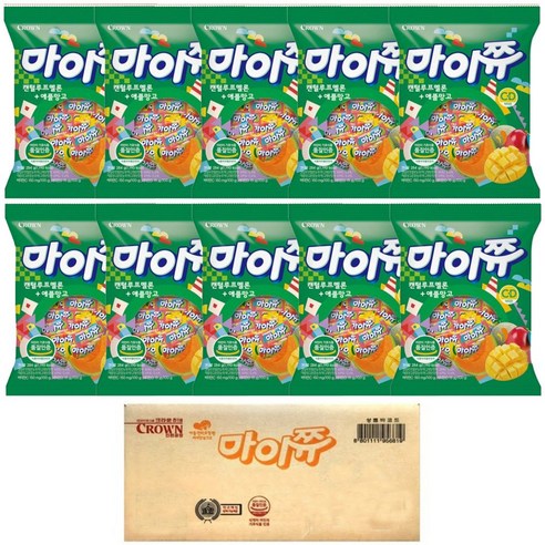 마이쮸 캔털루프멜론+애플망고 284g 10개, 284g, 10개
