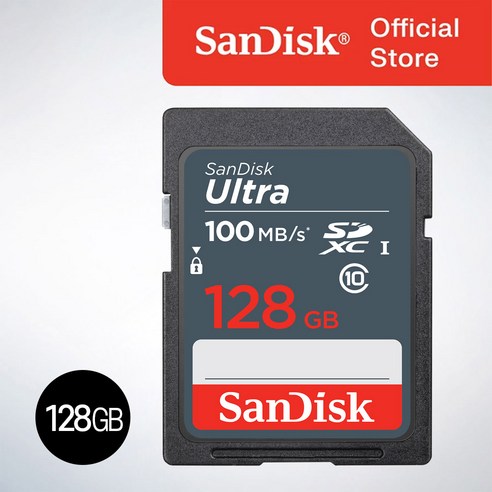 샌디스크 울트라 100MB/s SD카드 SDSDUNR-128G-GN3IN