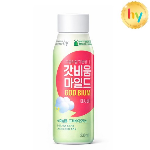 한국야쿠르트 갓비움 마일드 애사비 230ml, 1개