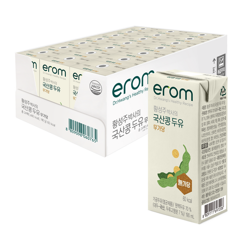 이롬 황성주 박사의 국산콩 두유 무가당