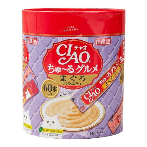 챠오츄르 고양이 구루메 버라이어티 간식 60p