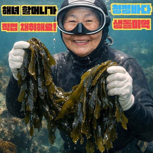 자연산 물미역 생미역 줄기 돌미역 미역국 미역냉채 산모미역 당일채취, 1박스, 2kg
