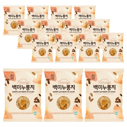 미식백과 구수한 건강 백미 누룽지 60g