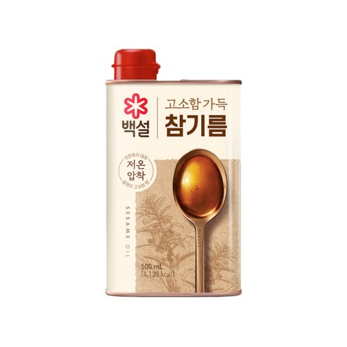 백설 고소함가득 참기름, 500ml, 2개