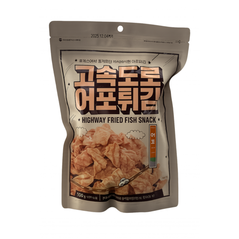 고속도로 어포튀김 100g, 4개, 100g