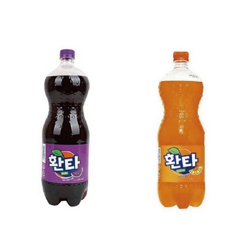 [제이마트] 환타 오렌지+포도 1.5L 각 2개씩 총4개, 6개입, 1.5L