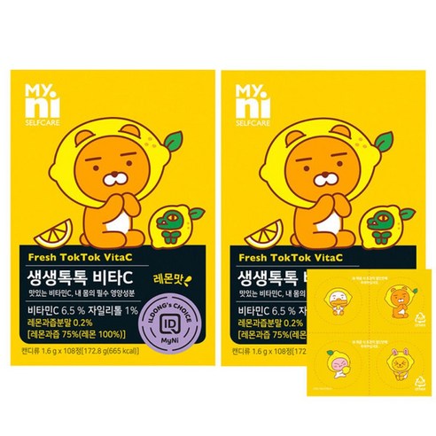 마이니 셀프케어 생생톡톡비타C 108정 2개
