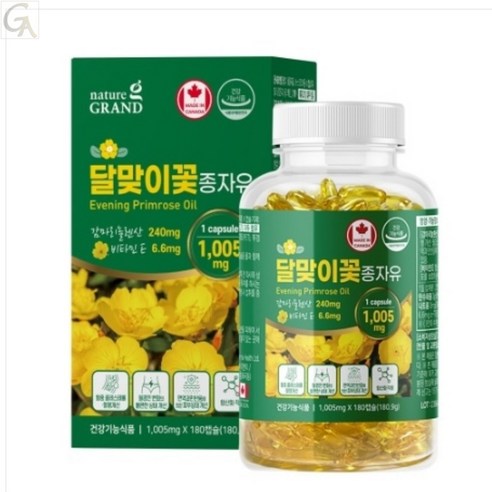 달맞이꽃오일 감마리놀렌산 달맞이오일 캡슐 여성 갱년기 영양제 3개월분