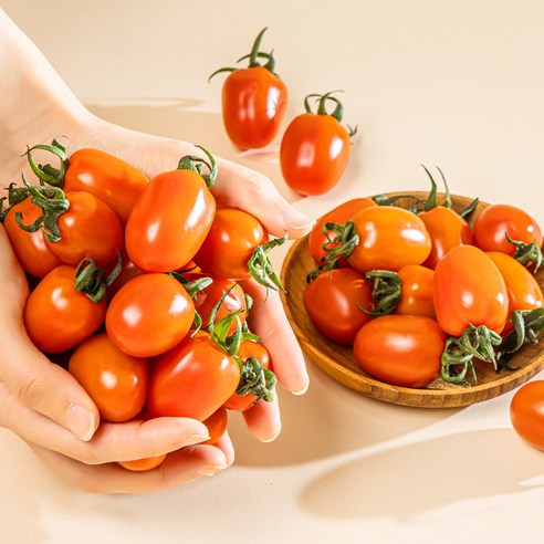 [국내산] 산지직송! 논산 대추 방울 토마토 1~3번 로얄과 2kg, 500*4팩, 1박스, 대추 방울토마토 5kg