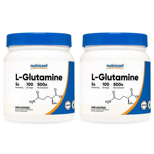 뉴트리코스트 L-글루타민 파우더 무맛 500g, 500g, 2개