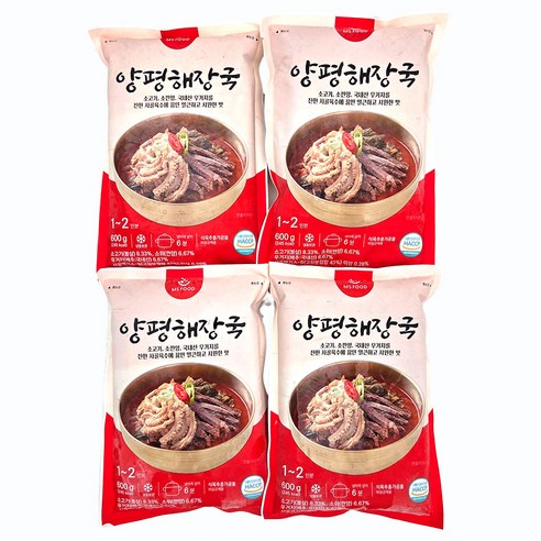 새마원 양평해장국 600g, 4개, 600g