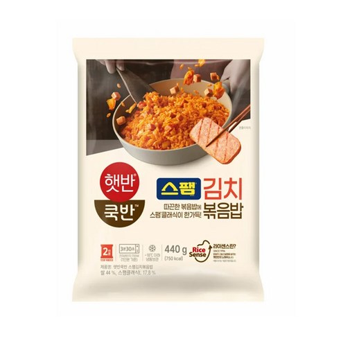(냉동)[햇반/쿡반]스팸김치볶음밥, 440g, 5개