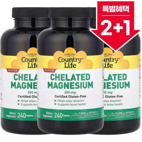 컨트리라이프 킬레이트 마그네슘 250mg 240정