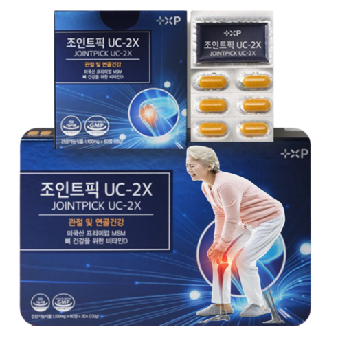 플러스엑스팜 조인트픽 UC-2X 엠에스엠 식이유황, 3개, 120정