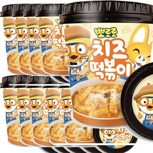 [뽀로로] 치즈 떡복이 (110g ) 간편한 어린이 간식 [국물떡복이], 110g, 10개