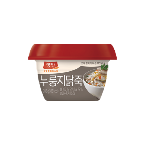 양반 누룽지닭죽 용기죽