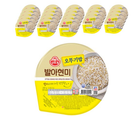 오뚜기 발아현미밥, 210g, 30개