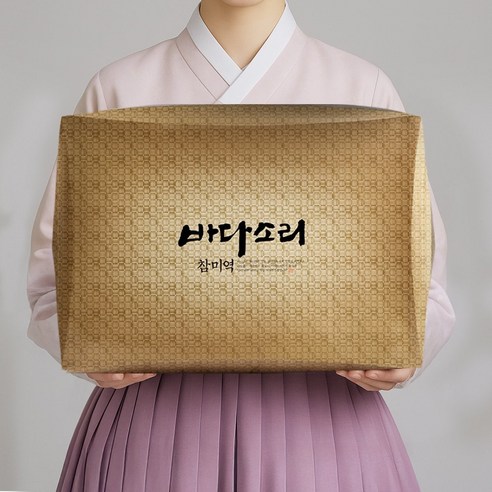 바다소리 진도 동거차도 참미역선물세트 돌미역 포자양식/산모용/선물용 / 쇼핑백동봉