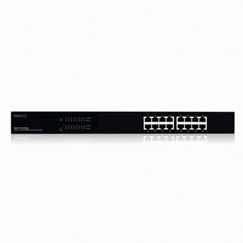랜포스) NEXT-1016GS 16포트 기가비트 스위치허브 19인치, 단일상품, 1개