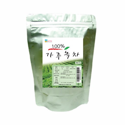 좋은한방 지리산 하동녹차가루 1kg 저온에어분쇄방식 미세분말