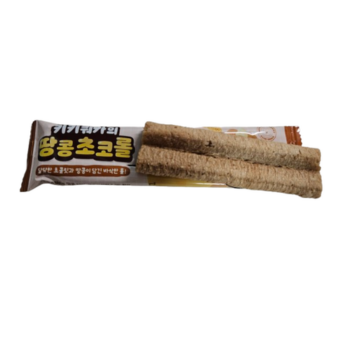 키키쿼카의 땅콩초코롤 (초콜릿과 땅콩크림이 담긴 곡물바)
