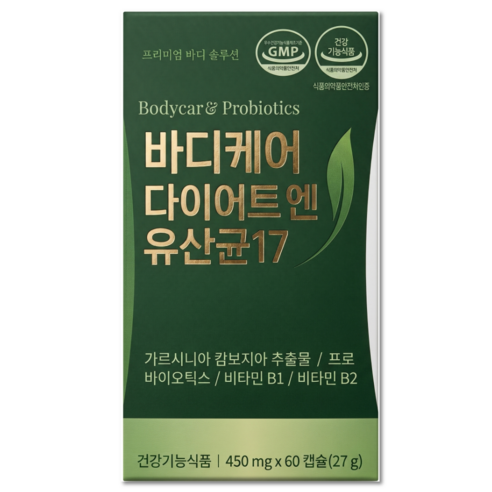 체지방 감소 다이어트 유산균 / 12통구매시 비에날씬 유산균 다이어트 bnr17 식약청인증 증정, 9개, 60정