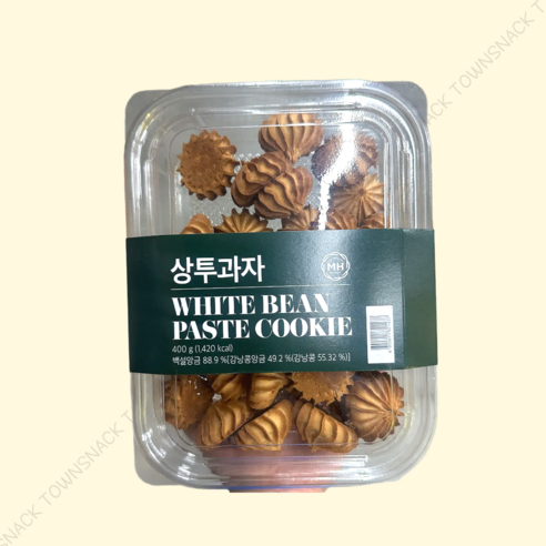 노브랜드 상투 과자 nobrand white bean paste cookie