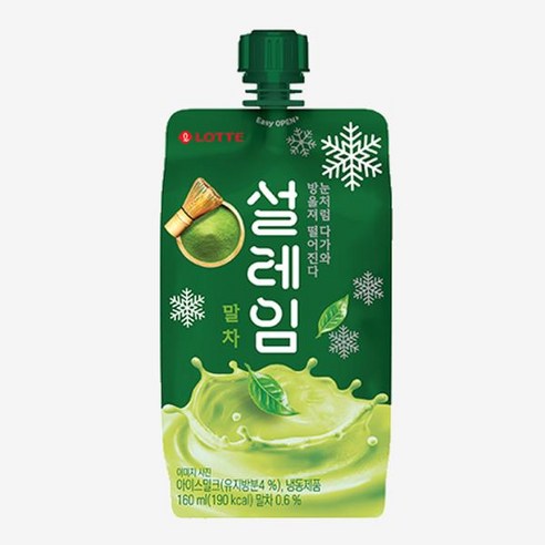이스트키협력사 설레임 말차 녹차 튜브 아이스크림