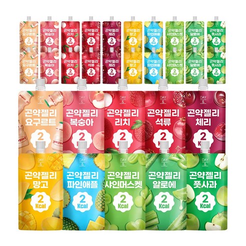 데이앤 저칼로리 곤약젤리 에브리데이팩 10가지맛, 30개, 150g