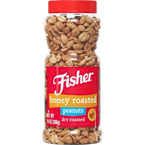 피셔 허니 로스티드 피넛 드라이 로스티드 [대한항공 꿀땅콩], Fisher Snack Honey Roasted Dry Roasted Peanuts