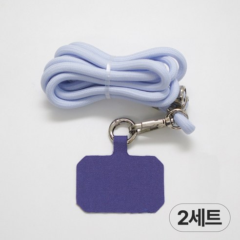 디어플레이스 핸드폰 목걸이 크로스 숄더 스트랩 2중 조절고리+태그홀더