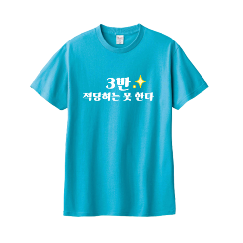 17수면티 반팔 티셔츠 주문 제작 문구 이미지 소량 단체티 남녀공용 매장 학교 여행