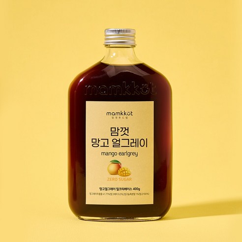 맘껏푸드랩 제로슈가 망고얼그레이 밀크티 베이스 400g