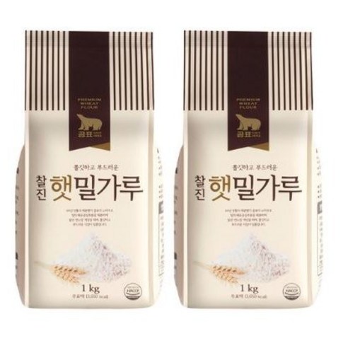 곰표 찰진햇밀가루, 1kg, 7개