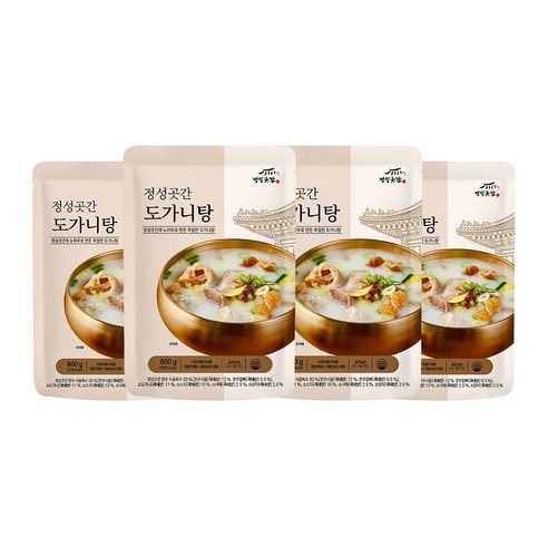 정성곳간 국내산 도가니탕, 800g, 4개
