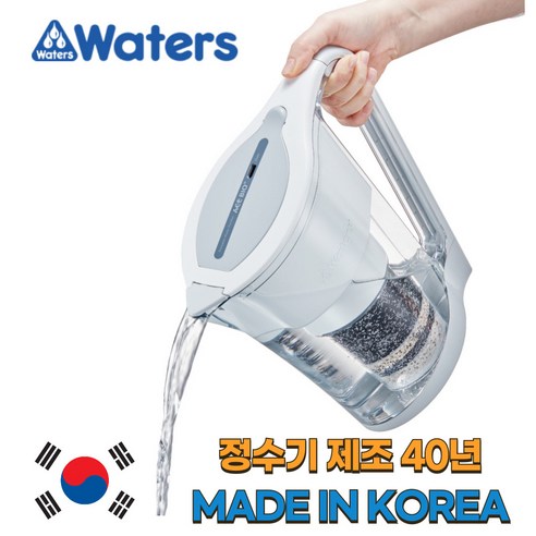 워터스 국산 피처형 간이 알카리수 미네랄 정수기 + 1년치 필터세트, 단일상품
