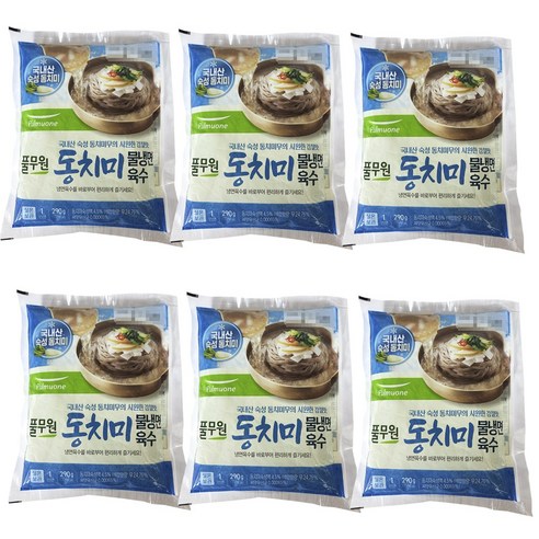 풀무원 동치미 물냉면 육수 4개, 290g