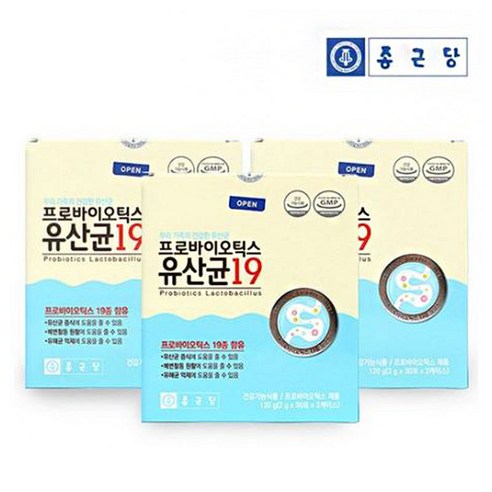 종근당 프로바이오틱스 유산균19 60포, 60회분, 60g, 1개