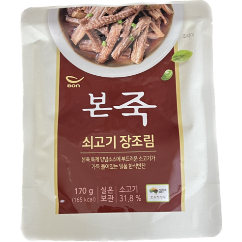 본죽 본 쇠고기 미니 장조림, 170g, 1개