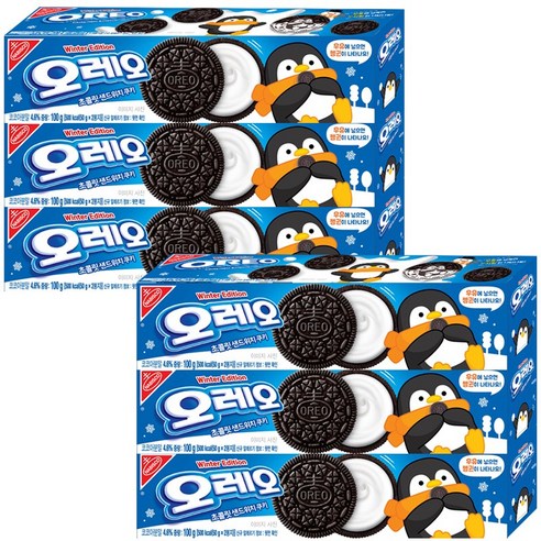 오레오 화이트크림 윈터에디션 100g, 6개, 100g