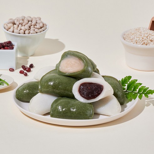더바른 반반 바람떡 개별포장, 1박스, 500g