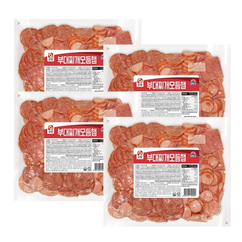 [사조대림] [대림냉동] 부대찌개 모듬햄 1000g x4개, 1kg, 4개