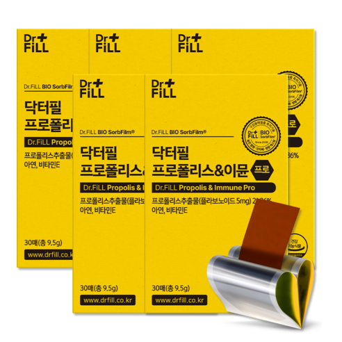 닥터필 프로폴리스이뮨 프로 면역 필름 호주산 고함량 수용성 플라보노이드