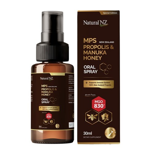 (3개)뉴질랜드 네추럴엔젯 MPS 프로폴리스 마누카 허니 오랄 스프레이 30ml