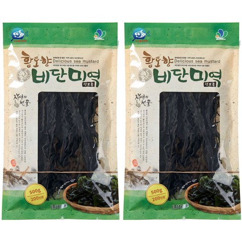 [차오름]황토향 비단미역 완도산 수산물이력제