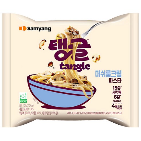 삼양 탱글 머쉬룸크림파스타 105g, 8개