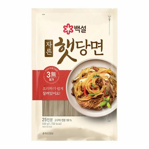 (실온)[백설]자른햇당면, 500g, 1세트