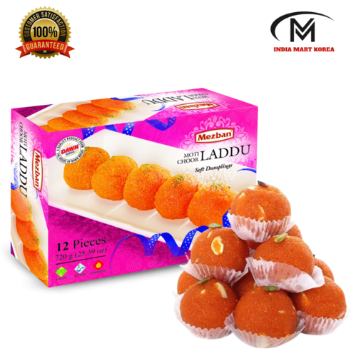 MEZBAN MOTICHOOR LADDU 모티츄르 라두,720G,1개(indian traditional sweet), 1개, 720g